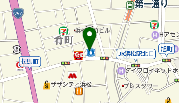 博多もつ鍋・野菜巻き串 まんまる 浜松駅前店の地図画像