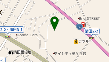 卸売スーパー清田店の地図画像