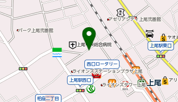 メガネスーパー 上尾中央総合病院前店の地図画像