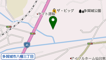 多賀城中央雨水ポンプ場の地図画像