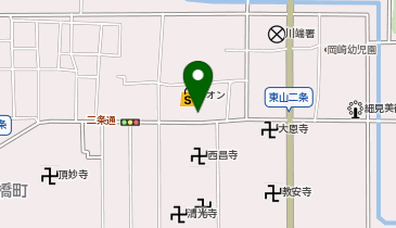 ドラッグひかり 東山二条店の地図画像