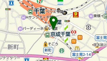 バースデイ・バー ペリエ千葉店の地図画像