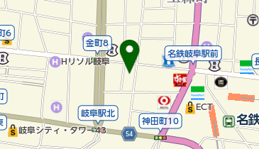 炭火焼鳥 鶏次郎 岐阜横丁店の地図画像