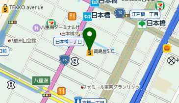 日本橋高島屋 ROOFTOP BBQ(ルーフ トップ バーベキュー) ビアガーデンの地図画像