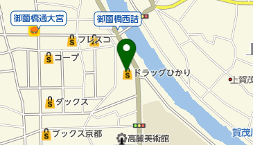 ドラッグひかり 御薗橋店の地図画像