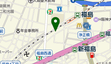 阪急オアシス 福島ふくまる通り57店の地図画像