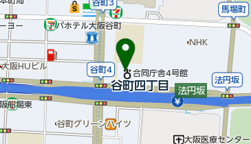 大阪保護観察所の地図画像