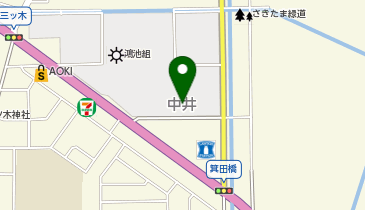 ニラク 鴻巣中井店の地図画像