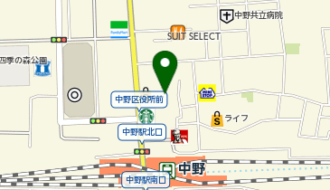 ニラク 中野サンモール2号店の地図画像