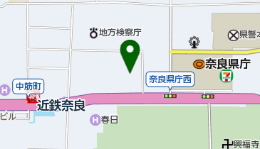 奈良簡易裁判所の地図画像