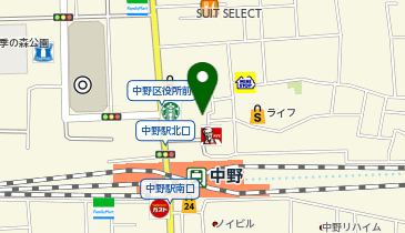 ニラク 中野店の地図画像