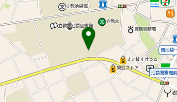 立教大学 池袋キャンパス 9号館軽食堂の地図画像