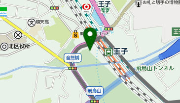 飛鳥の小径の地図画像