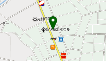 光雲堂 草加店の地図画像