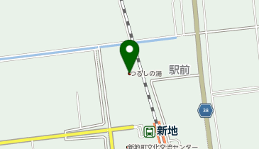 天然温泉つるしの湯の地図画像