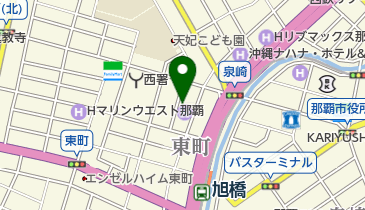 琉球かき氷 氷人の地図画像