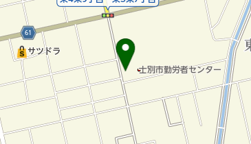 士別市勤労者センターの地図画像