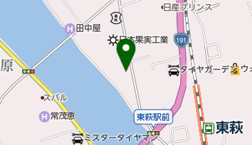 日本果実工業株式会社 萩工場の地図画像