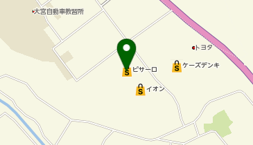 ヘアカラー専門店CASA COLOR(カーサカラー) イオン常陸大宮店の地図画像