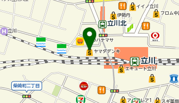 クイックガレージ立川の地図画像