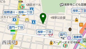 ロヂャース浅草店の地図画像