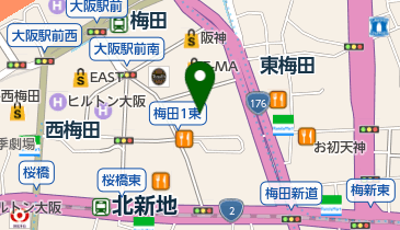 串かつ でんがな 大阪駅前第4ビル1号店の地図画像