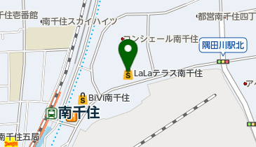 日本一 LaLaテラス南千住店の地図画像