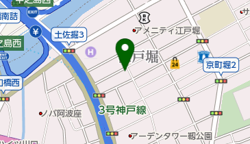 江戸堀連合会館の地図画像