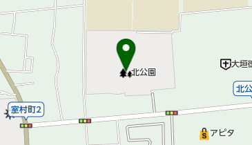 大垣市北公園の地図画像