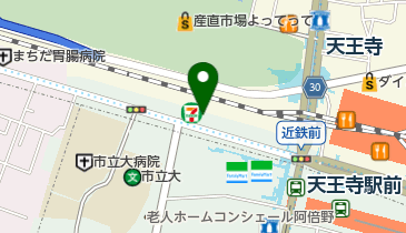 レイクALSA あべの自動契約コーナーの地図画像