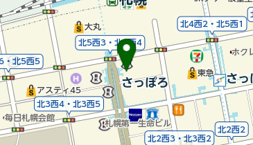 レイクALSA 札幌駅前自動契約コーナーの地図画像