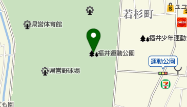 福井運動公園合宿所の地図画像