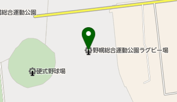 北海道立野幌総合運動公園ラグビー場の地図画像