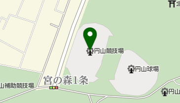 円山競技場(円山総合運動場競技場)の地図画像