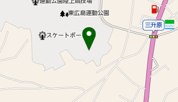 東広島運動公園(アクアパーク) テニスコートの地図画像