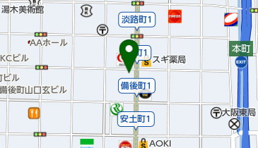 テクノナーゾ 大阪イベントルームの地図画像