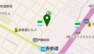 HAGURUMA STORE(ハグルマ ストア) 東京表参道 ショールームの地図画像