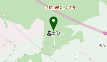 土佐カントリークラブの地図画像