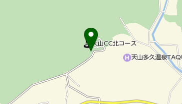 天山カントリークラブ 北コースの地図画像