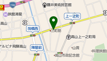 高山プリン亭の地図画像