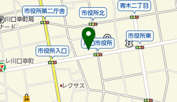 銀座 に志かわ 川口市役所前店の地図画像