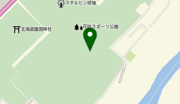 花咲スポーツ公園 洋弓場の地図画像