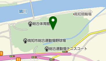 高知市総合運動場 選手宿泊棟の地図画像