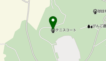 広島県立びんご運動公園 テニスコートの地図画像
