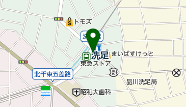 稲毛屋 洗足店の地図画像