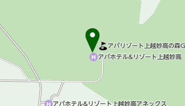 アパリゾート上越妙高の森ゴルフコースの地図画像
