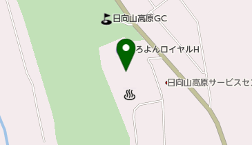 日向山高原ゴルフコースの地図画像