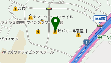 カフェ・ド・クリエ ビバモール寝屋川店の地図画像