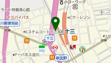 喜多郎寿し 十三店の地図画像