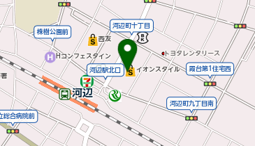 メガネフラワー イオンスタイル河辺店の地図画像